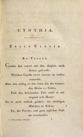 Elegieen des Propertius