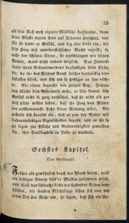 Sechstes Kapitel. Das Grabmahl.