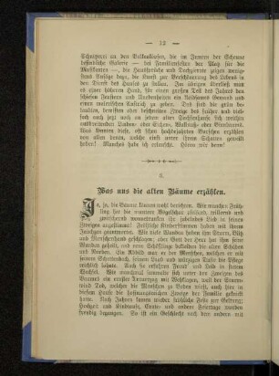3. Was uns die alten Bäume erzählen.