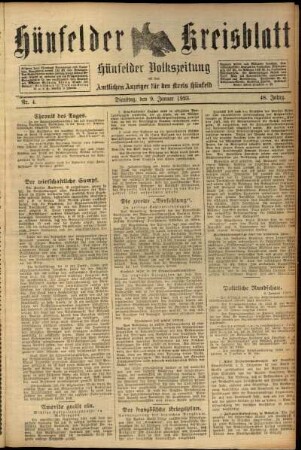 Ausgabe vom Dienstag, den 09. Januar 1923.