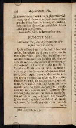 108-110, Punctum II