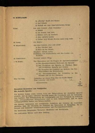 Erworbene Kenntnisse und Fähigkeiten: Die deutsche Sprache
