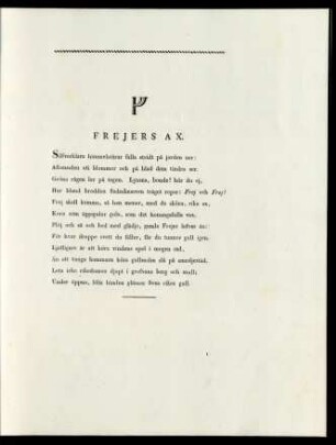 Frejers Ax.
