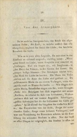 IV. Von der Atmosphäre