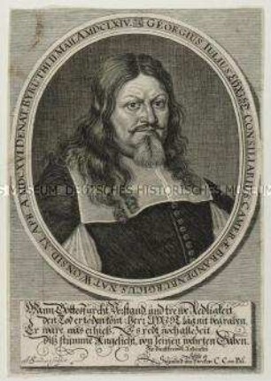 Porträt des brandenburgisch-bayreuthischen Kammerrats Georg Julius Christ