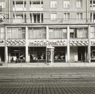 Dresden-Altstadt, Wilsdruffer Straße 10. Wohn- und Geschäftshaus (Strickwarenladen "maschenmode")
