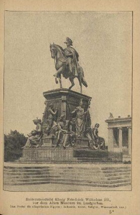 Reiterstandbild König Friedrich Wilhelm III., vor dem Alten Museum im Lustgarten