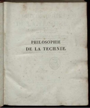 Section 2: Philosophie de la Technie Algorithmique. Seconde Section