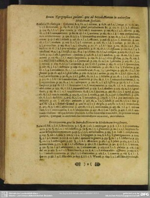 Errata Typographica potiora, quae ad Introductionem in universam Medicinam spectant