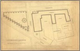 Billing, Hermann; Karlsruhe (Baden-Württemberg); Gewerbeschule - Lageplan