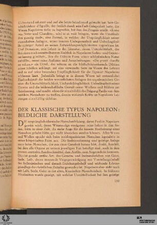 Der klassische Typus Napoleon: Bildliche Darstellung