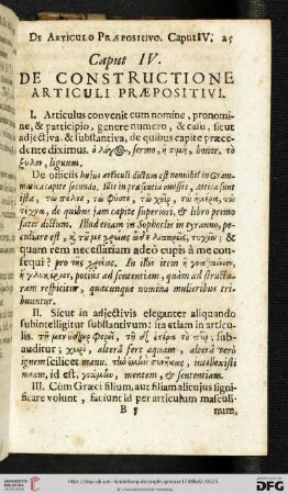 Caput IV: De constructione articuli praepositivi