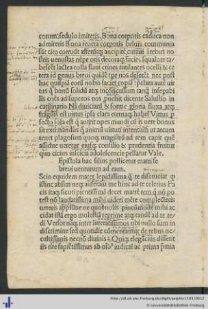 Epistola hac filius pollicetur ...
