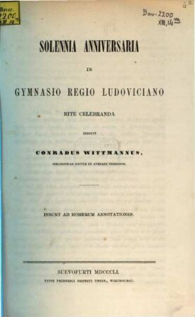 Ad Homerum annotationes