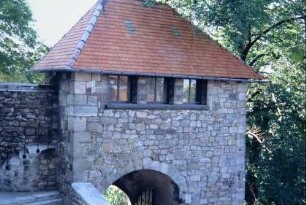 Turm über dem Haupteingang Schloss von innen