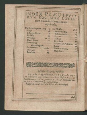 Index Praecipuorum Doctrinae Locorum ...