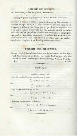 Bulletin Bibliographique.