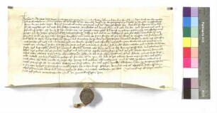 Kätterlin, Bertold Nölts Hausfrau, Bürger in Öhringen (Orengew), Gefängnis; Siegel: Eberhard Lesch.
