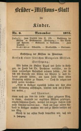 121-144, November 1873 (Nr. 6)