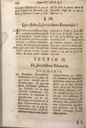 Sectio II. De Jurisdictione Voluntaria.