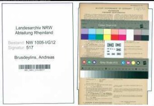 Entnazifizierung Andreas Brusdeylins , geb. 14.10.1891 (Gewerbeoberlehrer)
