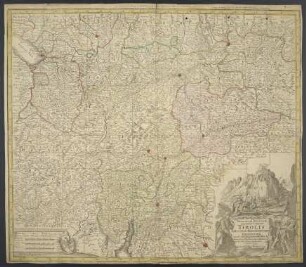 Principali Dignitate Gaudens Comitat. Tirolis Episcopat. Tridentinum Et Brixiensem ut et Comitat. Brigantinum, Feldkirch, Sonneberg et Pludentinum continens : quo ad omnes Urbes, oppida, arces, coenobia, pagos