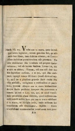 3-13, Matth VI.25. - Cap. VII.