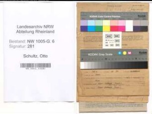 Entnazifizierung Otto Schultz , geb. 15.02.1896 (Buchhalter)