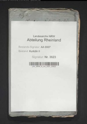Kurfürstliche Verordnungen betr. Salzmaß und Salzamt zu Köln