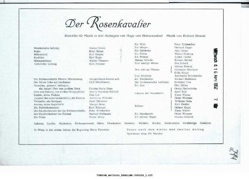 Der Rosenkavalier