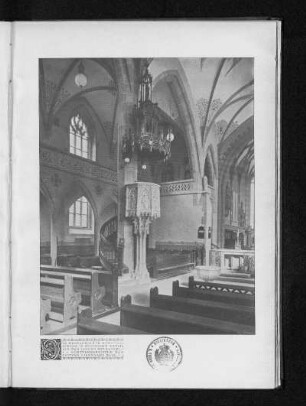 Hospitalkirche in Stuttgart. Innenansicht