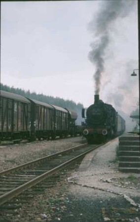Bahnhof Altheim-Rexingen Lok 038 772 N FDS-HOR B4yg-Wagen Zugkreuzung Dg Kornwestheim-Freudenstadt