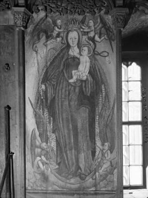 Zyklus mit Kaisern, Sibyllen und Heiligen — Madonna auf der Mondsichel