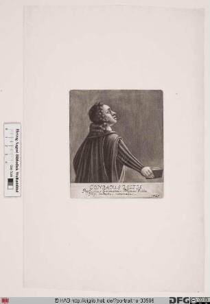 Bildnis Conrad Celtis (eig. Bickel od. Pickel, gen. Protucius)