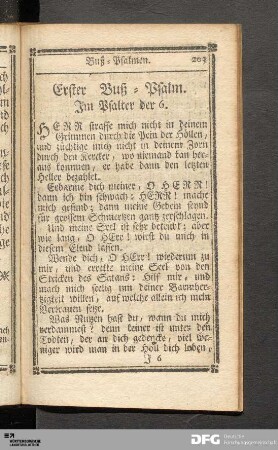 Die sieben Buß-Psalmen.