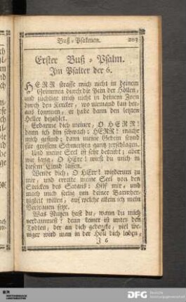 Die sieben Buß-Psalmen.
