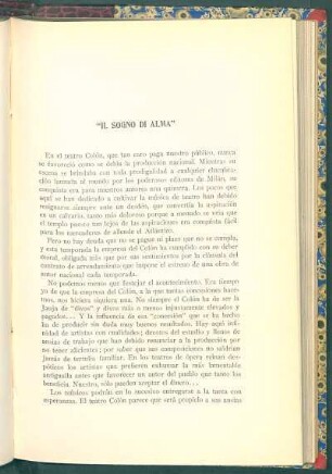 "Il sogno di Alma"