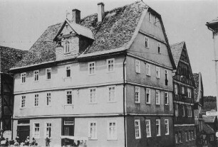 Wohnhaus (Wohn- und Geschäftshaus, Fachwerk); Frankenberg, Untermarkt 23