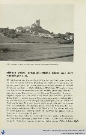 Erdgeschichtliche Bilder aus dem Nördlinger Ries.