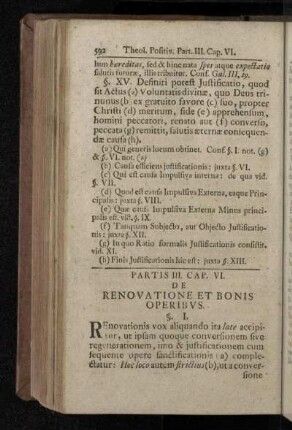 Partis III. Cap. VI. De Renovatione Et Bonis Operibvs.
