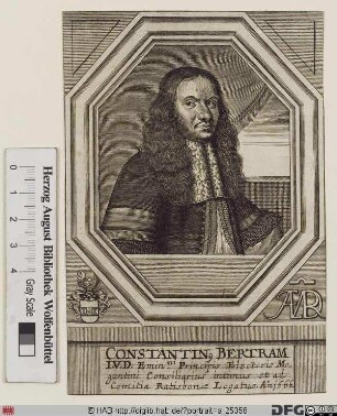 Bildnis Constantin Bertram (1668 Reichsfrhr. von)