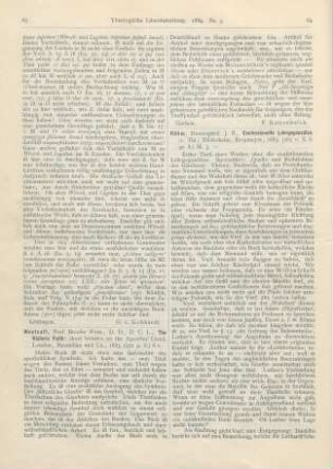63-64 [Rezension] Westcott, Brooke Foss, The Historic Faith: short lectures on the Apostles‘ Creed