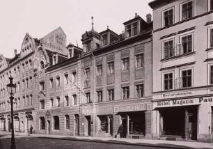 Ansicht mit Wohnhäusern um 1905