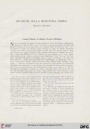 15: Ricerche sulla miniatura umbra : secolo XIV-XVI