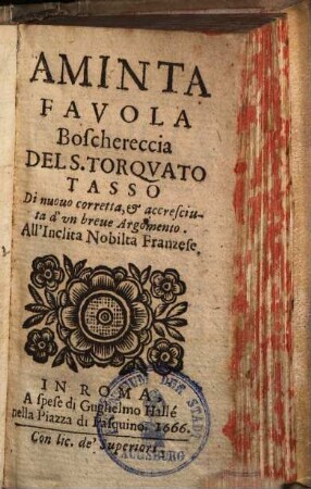 Aminta : favola boschereccia