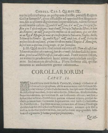 Corollariorum Caput II.