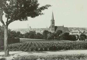 Aschersleben, Stadtansicht : Aschersleben. Stadtansicht von Süden