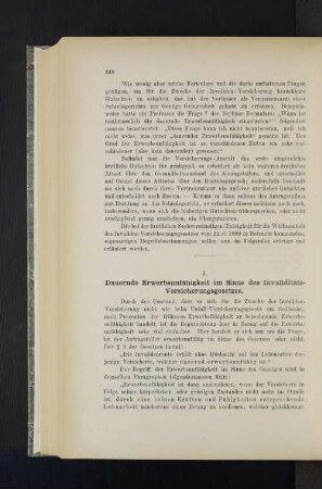 2. Dauernde Erwerbsunfähigkeit im Sinne des Invaliditäts-Versicherungsgesetzes