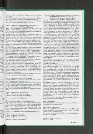 TOP 9 Ersatzwahlen zum Vorstand