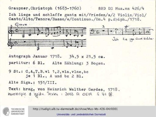 Ich liege und schlafe ganz in Frieden